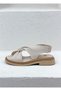 2610105Y Haki̇ki̇ De Leather Adin San Sandals Nlük Comfortable Summer Sandals - 3