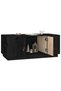 Coffee table, black, 100x50x41 cm, solid pine wood - 4