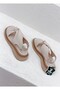 2610105Y Haki̇ki̇ De Leather Adin San Sandals Nlük Comfortable Summer Sandals - 5