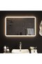 LED bathroom mirror, 50x80 cm