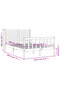Bed frame with headboard, 140x190 cm, solid wood - 8