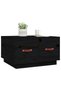 Coffee table, black, 60x53x35 cm, solid pine wood - 4