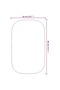 Wall mirror, black, 80x50 cm - 6