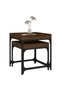 Side tables, 2 pcs., brown oak, composite wood - 5