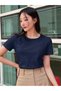 Women's Crew Neck T-Shirt - Oversized T-Shirt - 4
