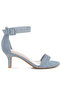 Women's Denim Kitten Heel Sandals in Denim - 2