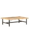 Coffee table, 142x90x42 cm, solid mango wood - 8