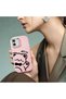 iPhone 11 Compatible Camera Protected Pink Soft Silicone Phone Case Cat Patterned - 5