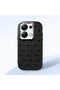 Redmi Note 13 Pro 4g Compatible Camera Protected Black Soft Silicone Phone Case Bowknot Patterned