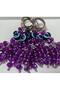 Nazar Beaded Keychain Set of 3-1 Contains Leather Pieces from the Colors in the Image - 3