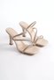 Beige women's heeled slippers with stones tr20my04c - 7