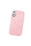 iPhone XS Max Compatible Camera Protected Pink Soft Silicone Phone Case Bowknot Patterned - 3