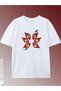 Unisex Women Men Kokushibo Printed Oversized Comfortable Daily Use Combed Cotton T-Shirt