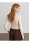 32780 V-Neck Ruched Top-Stone - 2