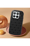 Mi 15t Pro Compatible Camera Protected Black Soft Silicone Phone Case Bowknot Patterned - 2