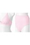 Women's Powder Pink High Waist Bikini Set Triangle Halter Tie-Detail Shaping / Sculpting Swimsuit - 3