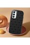 Samsung Galaxy A16 Compatible Camera Protected Black Soft Silicone Phone Case Bowknot Patterned - 2