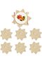 Silk Route - Round Woven Placemats for Dining Table Set of 6