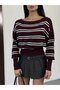 Women's Wide Neckline Sleeve Detail Premium Yarn Soft Textured Knit Sweater 12384.Crs