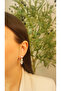 Xuping Kuyumcu Model Dangle Zircon Earrings – Tarnish-Resistant, Minimalist, Water-Resistant