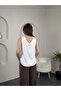V-Neck Thick Strap White Undershirt - 4