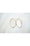 Bkp093 Organic Form Black Earrings (Length 36 mm)