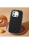 Redmi 12C Compatible Camera Protected Black Soft Silicone Phone Case Bowknot Patterned - 2