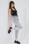 Women's Light Gray Snow Wash Slouchy Jean Pants – High Waist Comfort Fit Relaxed Fit Denim - 3