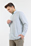Green Long Sleeve Pocketless Cotton Casual Comfort Fit Shirt 1004250127 - 3
