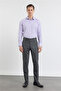 Black-Smoked Side Pocket Crowbar Pattern Slim Fit Flexible Classic Trousers 1003255174