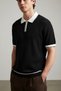 Men's Half Zipper Polo Collar Half Sleeve Knitwear T-Shirt Mdy-2834-1 - 2