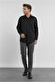 Black Self Patterned Hard Collar Long Sleeve Pocketed Comfort Fit Cotton Pack Shirts 1004255206 - 2