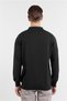 Black Polo Collar Pocketless Comfort Fit Classic Knitwear Sweater 1012255255 - 5