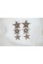 Bkp121 Antique Silver Star Hanging Earrings (Length 80 mm)