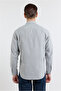 Khaki Oxford Buttoned Collar Long Sleeve Pocketless Slim Fit Cotton Pack Shirts 1004260182 - 5