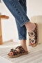 Suede Leopard Stone Women's Slippers Tr35My05E - 7