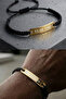 Spotify Women's Men's Yellow Color Metal Drawstring Bracelet - 2