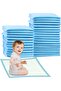 Baby Disposable Changing Mats, 60x45cm Blue Pack of 30