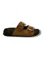 Polen 1001-26 Mosaic Pattern Anatomical Pair Buckled Women Slipper - 2