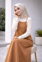 Women's Tan Color Adjustable Strap Gilet Dress - 3