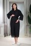New Season Black Linen Eyelet Embroidery Summer 100% Cotton Short Sleeve Design Maternity Maternity Dressing Gown Nightgown Set - 6
