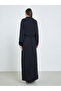 Black Maxi Dress with Star Brooch Detail - 6