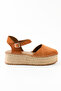 Genuine Suede Leather Tan Women's Sandals - Rgn291