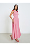 Red Gingham Midi Dress with Bow Detail - 2