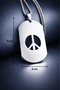 Imprint Design Stainless Steel Peace Symbol Necklace / Peace Necklace - 5
