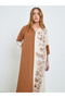 Color Block 3/4 Sleeves Jalabiya - 2