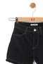 Girl Child 4-8 Years Old Tassel Detailed Denim Shorts Navy Blue - 2