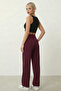 Women's Velcro Closure Stretchy Palazzo Pants - 4