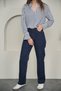 Straight Cut Straight Jean Navy Blue Color - 3