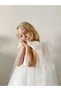 Girls White Tulle Dress with Cape Detail - 4